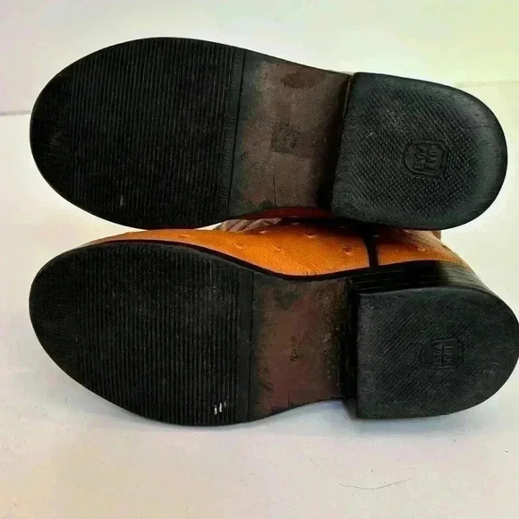 Dan Post ostrich leather  toddler unisex boots sz 4.5 - Picture 5 of 12